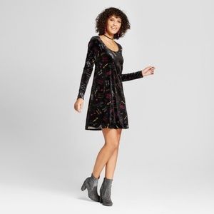 Happy new year velvet dress